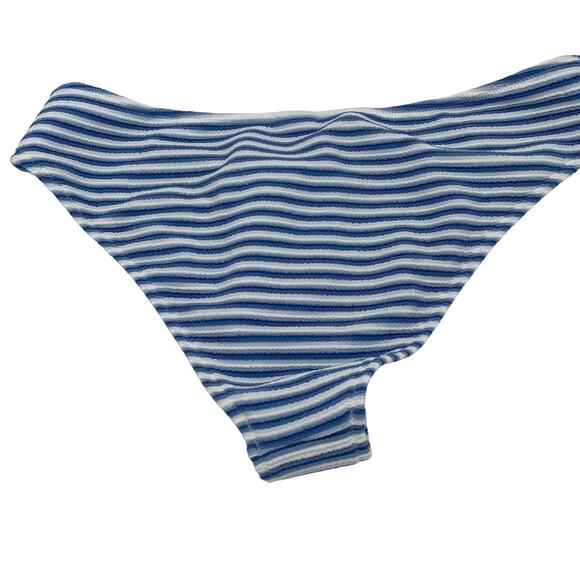 New J. Crew Striped Textured Hipster Bikini Swim Bathing Suit Bottom Size XXL - Picture 5 of 8